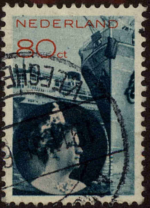 Front view of Netherlands 201 collectors stamp