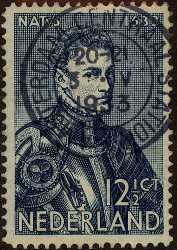 Front view of Netherlands 199 collectors stamp