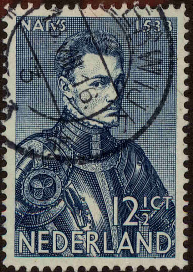 Front view of Netherlands 199 collectors stamp