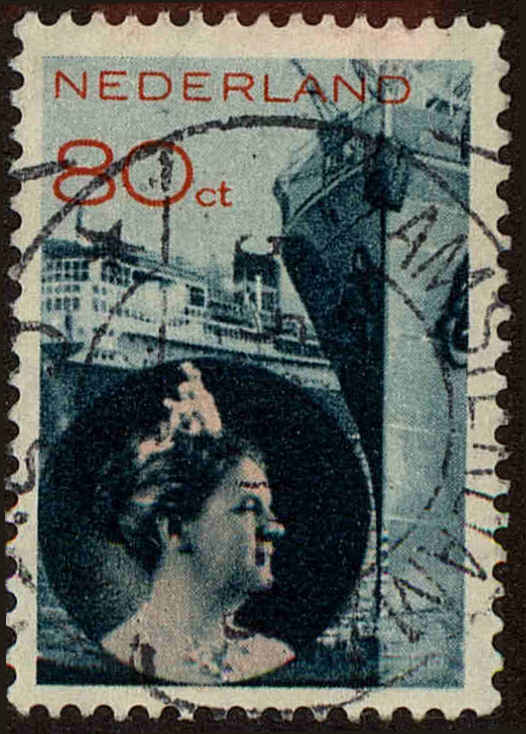 Front view of Netherlands 201 collectors stamp