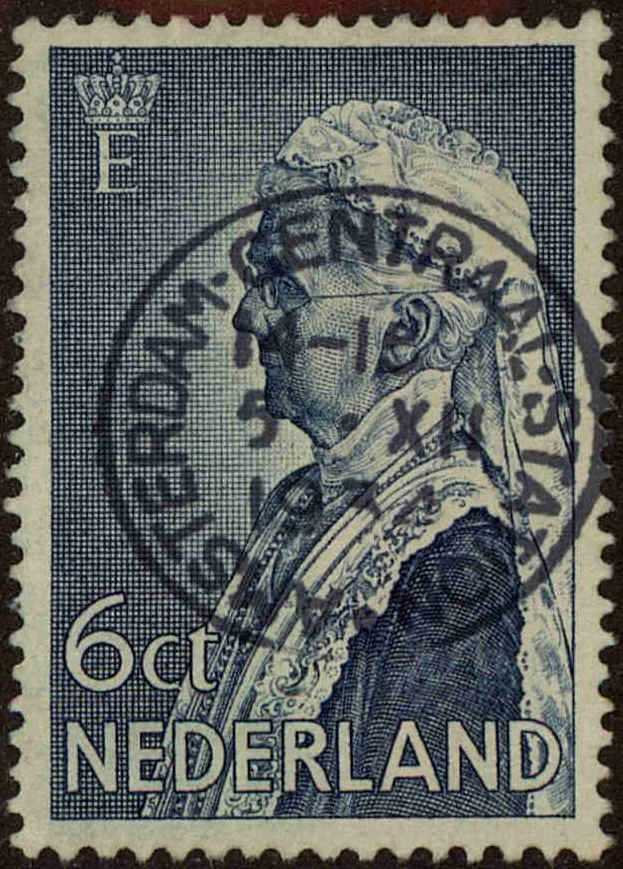 Front view of Netherlands B72 collectors stamp