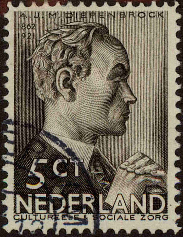Front view of Netherlands B78 collectors stamp