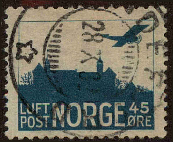 Front view of Norway C1 collectors stamp