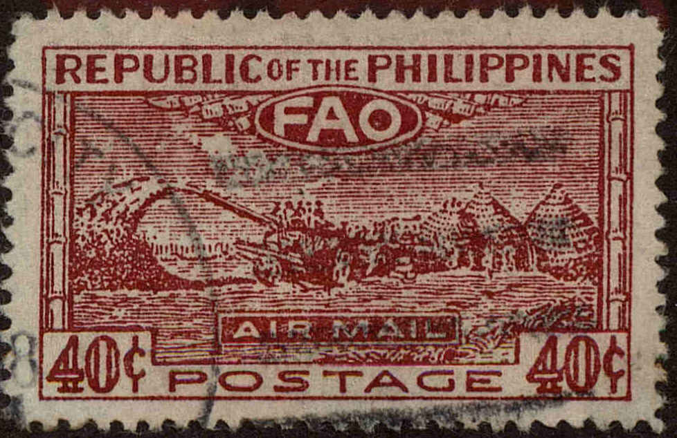 Front view of Philippines (US) C67 collectors stamp