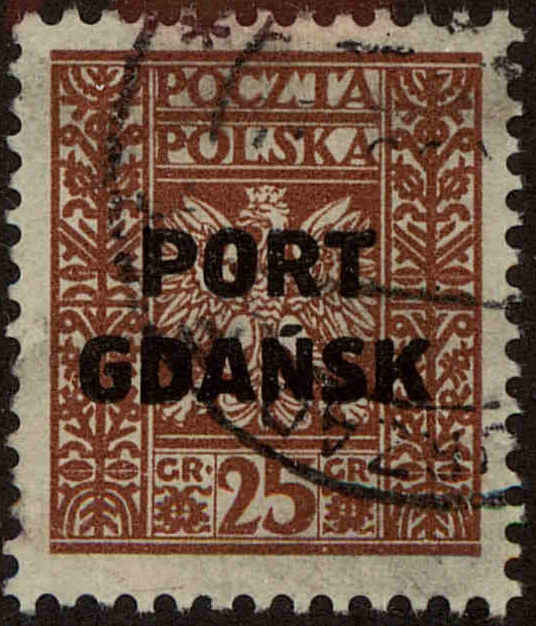 Front view of Polish Republic 1K22 collectors stamp
