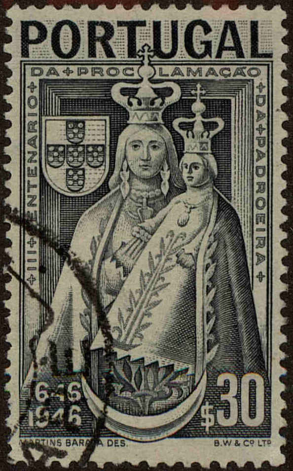 Front view of Portugal 671 collectors stamp