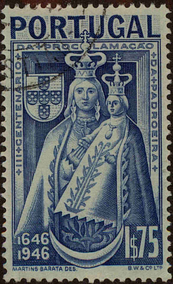 Front view of Portugal 674 collectors stamp