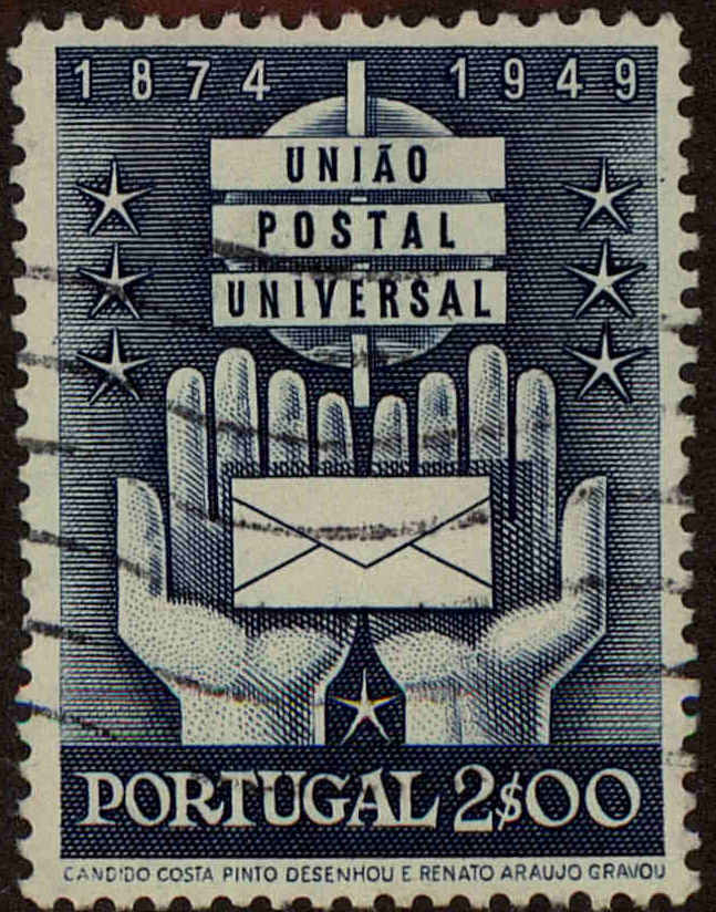 Front view of Portugal 714 collectors stamp