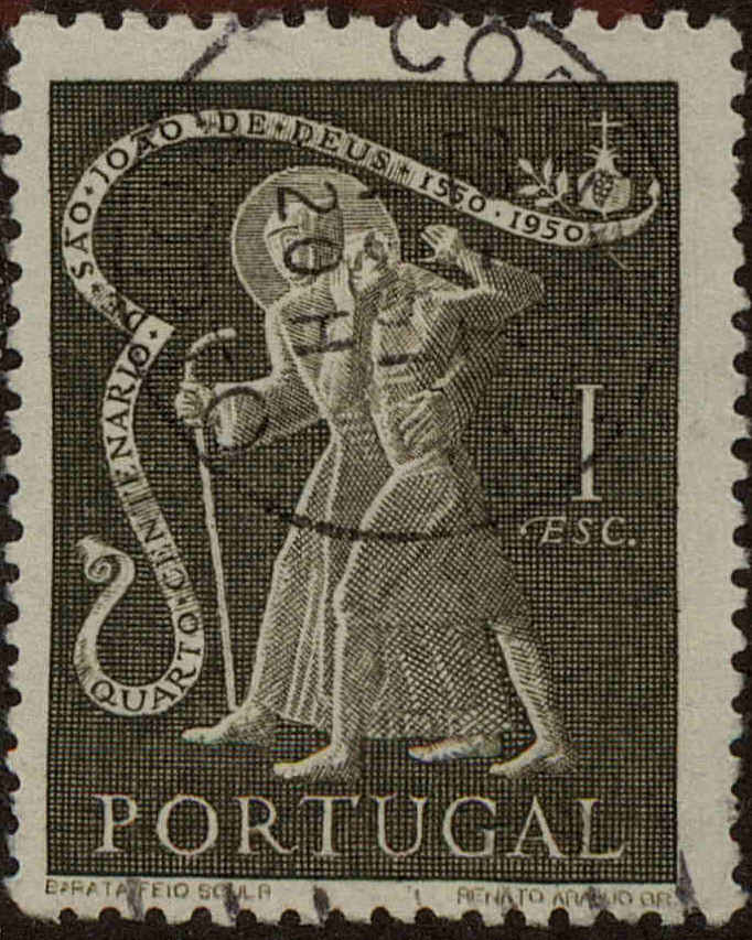 Front view of Portugal 723 collectors stamp
