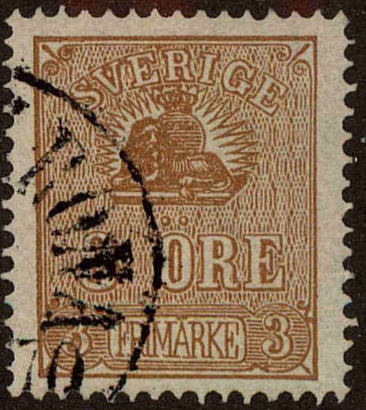 Front view of Sweden 13 collectors stamp