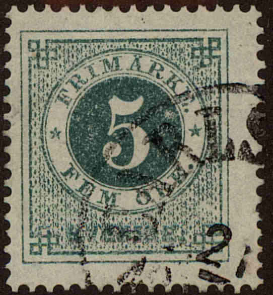 Front view of Sweden 19 collectors stamp