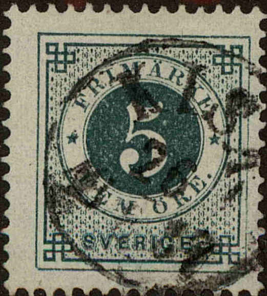 Front view of Sweden 43 collectors stamp