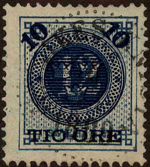 Front view of Sweden 50 collectors stamp