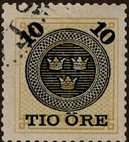 Front view of Sweden 51 collectors stamp