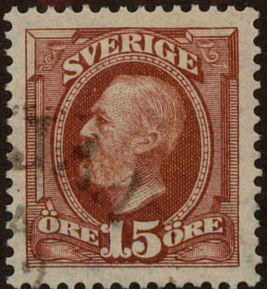 Front view of Sweden 59 collectors stamp