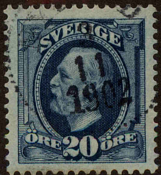 Front view of Sweden 60 collectors stamp