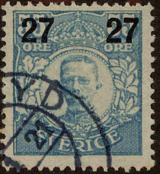 Front view of Sweden 102 collectors stamp