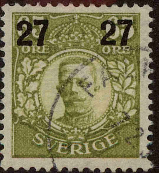 Front view of Sweden 103 collectors stamp