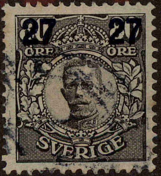 Front view of Sweden 104 collectors stamp