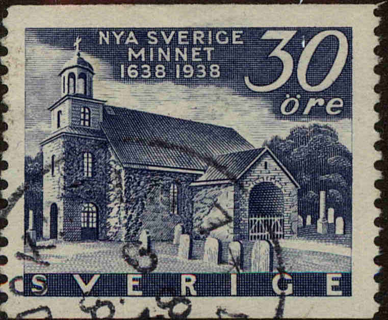 Front view of Sweden 271 collectors stamp