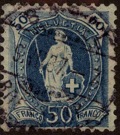 Front view of Switzerland 86 collectors stamp