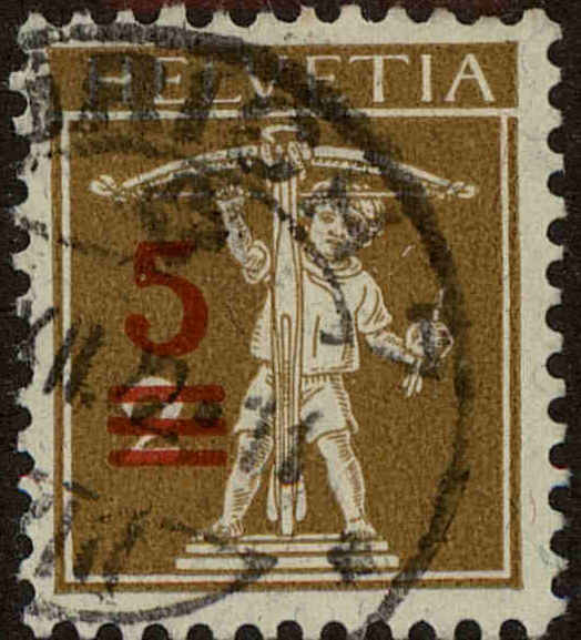Front view of Switzerland 194 collectors stamp
