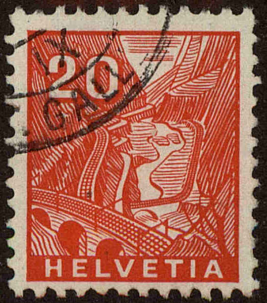 Front view of Switzerland 223 collectors stamp