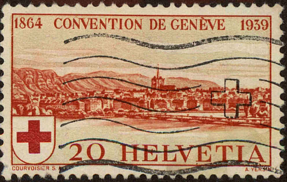 Front view of Switzerland 268 collectors stamp