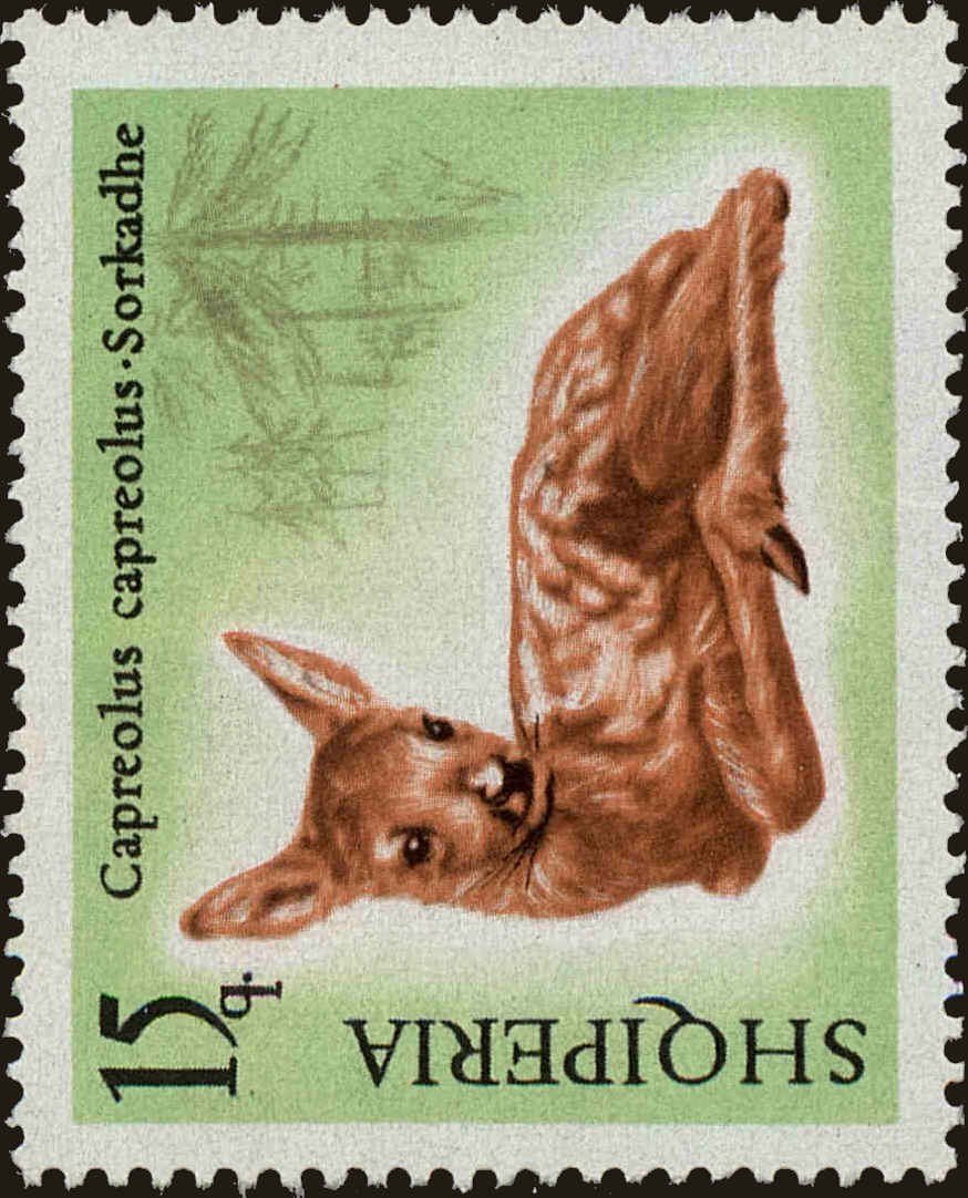 Front view of Albania 1043 collectors stamp