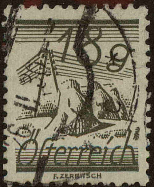 Front view of Austria 315 collectors stamp
