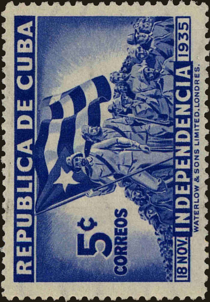 Front view of Cuba (Republic) 335 collectors stamp