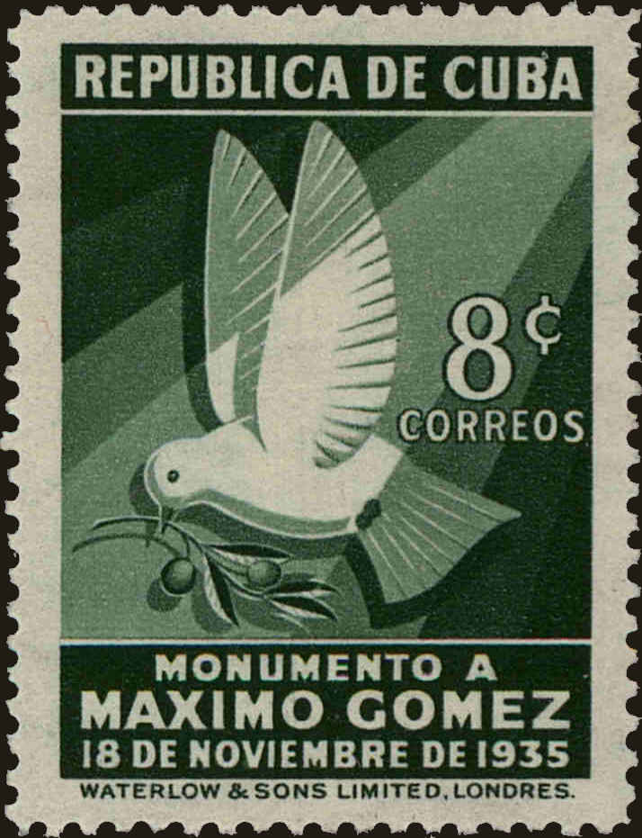 Front view of Cuba (Republic) 336 collectors stamp