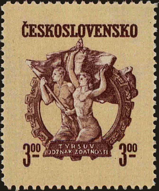 Front view of Czechia 402 collectors stamp
