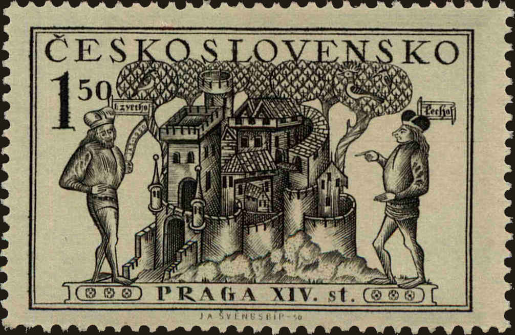 Front view of Czechia 426 collectors stamp