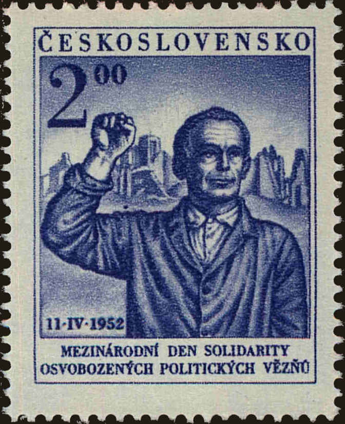 Front view of Czechia 515 collectors stamp