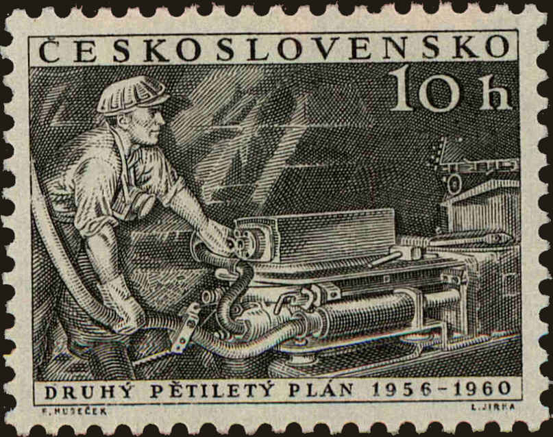 Front view of Czechia 732 collectors stamp