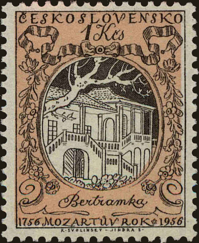 Front view of Czechia 753 collectors stamp