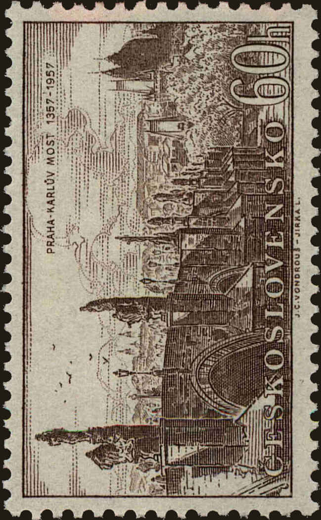 Front view of Czechia 789 collectors stamp