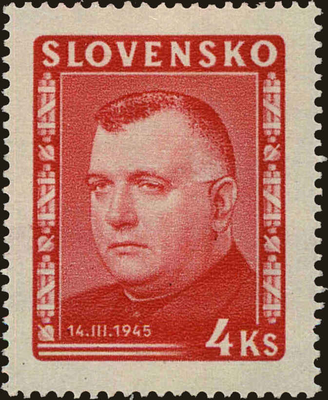 Front view of Slovakia 113 collectors stamp