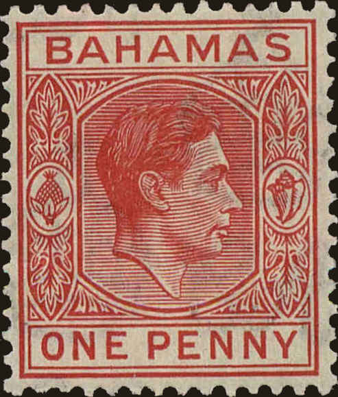 Front view of Bahamas 101 collectors stamp