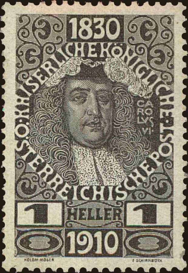Front view of Austria 128 collectors stamp