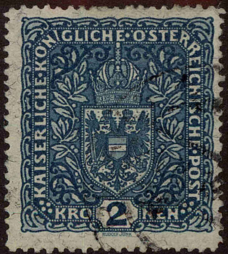 Front view of Austria 160a collectors stamp