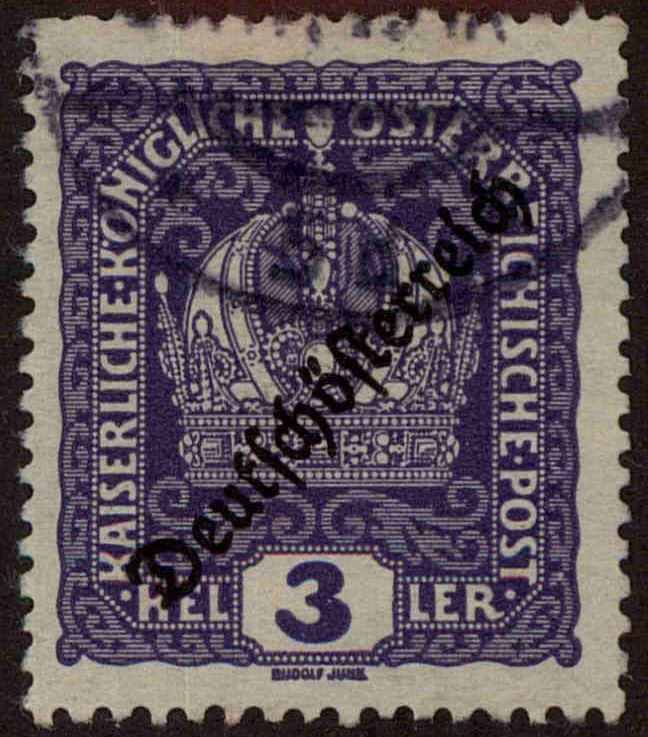 Front view of Austria 181 collectors stamp