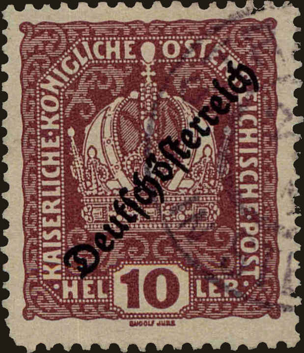 Front view of Austria 184 collectors stamp