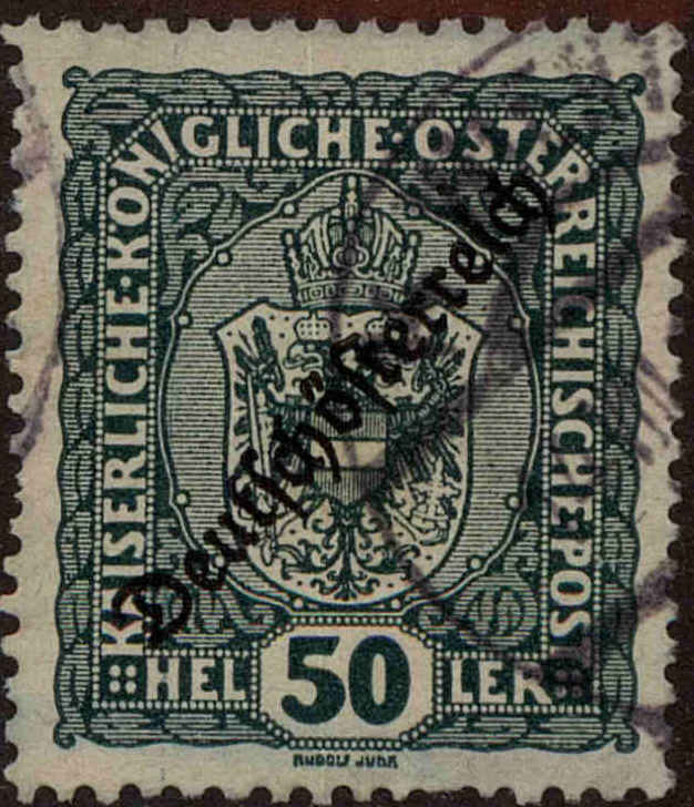 Front view of Austria 191 collectors stamp