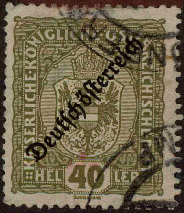 Front view of Austria 190 collectors stamp