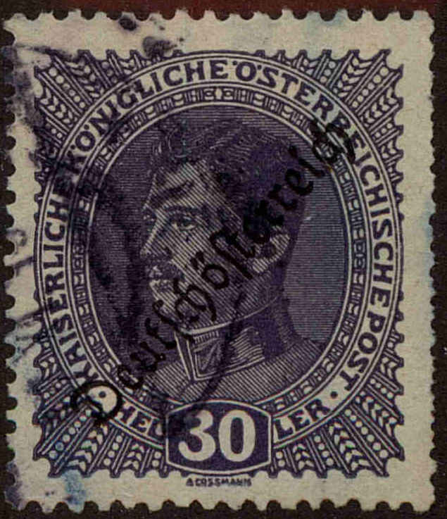 Front view of Austria 189 collectors stamp