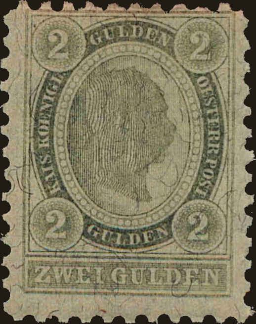 Front view of Austria 65 collectors stamp