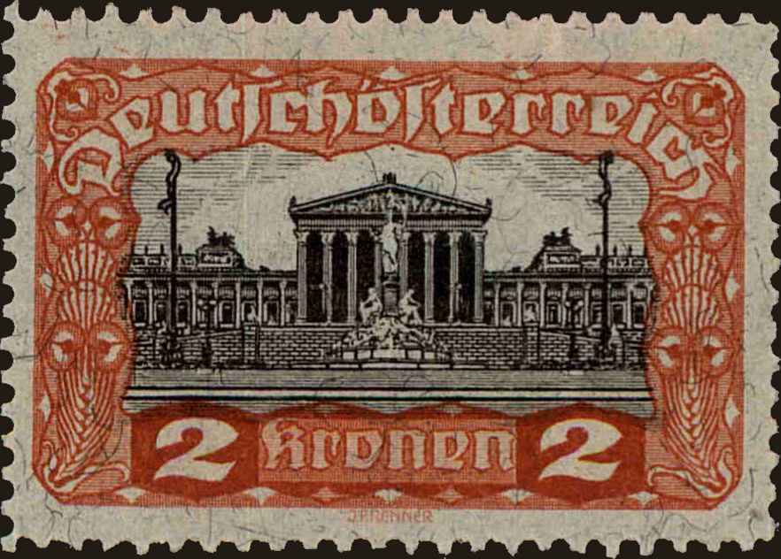 Front view of Austria 219 collectors stamp
