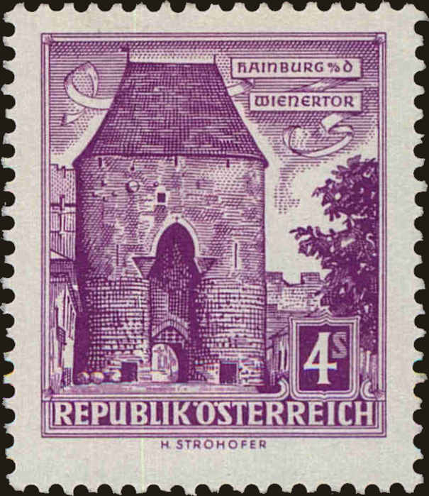 Front view of Austria 627 collectors stamp